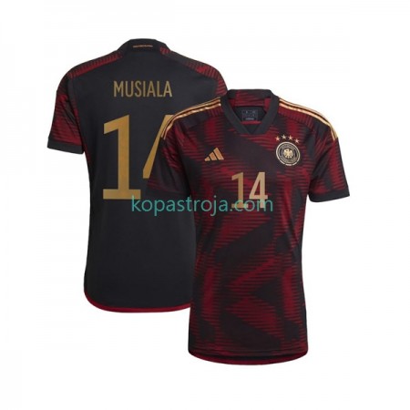 Billiga Fotbollströjor Tyskland Musiala 14 Borta tröja WM 2022 Kortärmad